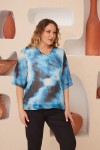 5094 Blue Дамска тениска в макси размери