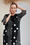 6013 Black Дамска рокля в макси размери