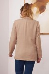 6037 Beige Дамско сако в макси размери