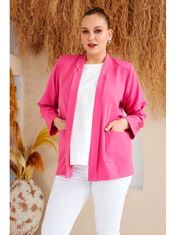 6109 Fuschia Дамско сако в макси размери