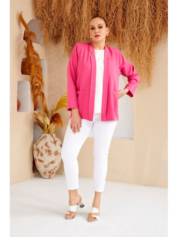6109 Fuschia Дамско сако в макси размери