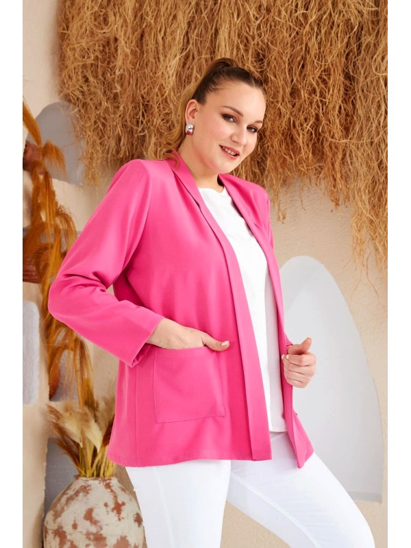 6109 Fuschia Дамско сако в макси размери