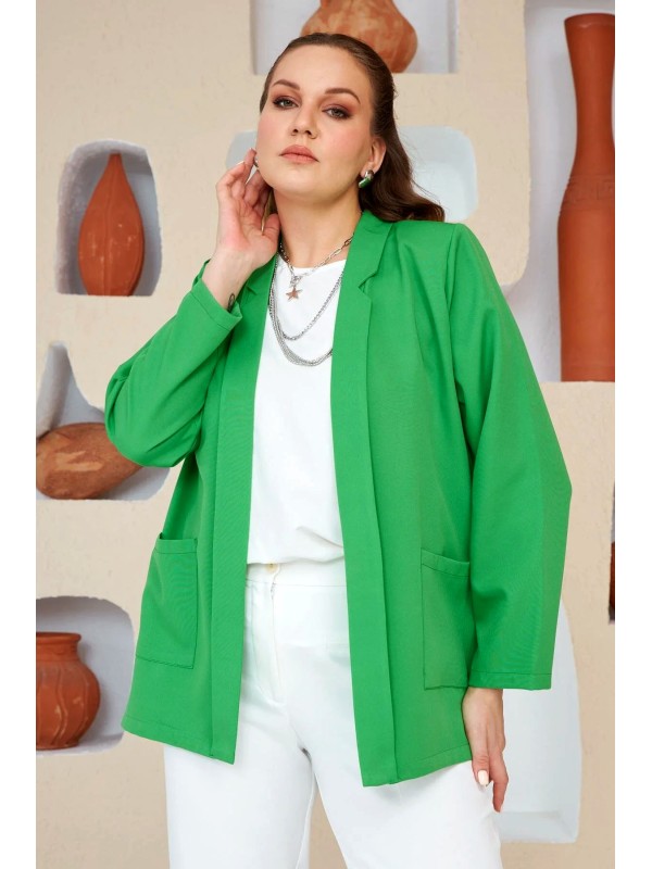 6109 Green Дамско сако в макси размери 6109 Green Дамско сако в макси размери
