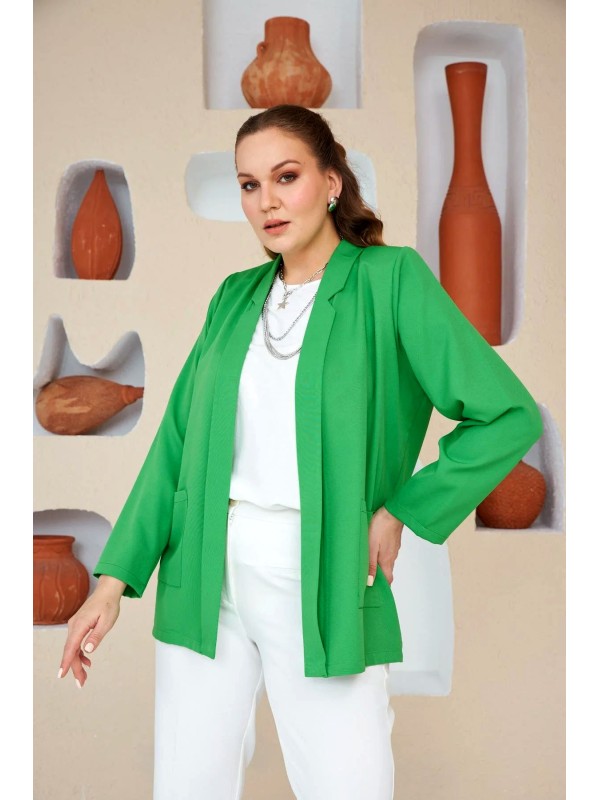 6109 Green Дамско сако в макси размери 6109 Green Дамско сако в макси размери