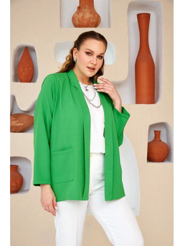 6109 Green Дамско сако в макси размери 6109 Green Дамско сако в макси размери