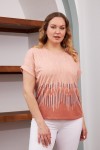6124 Pudra Дамска тениска в макси размери