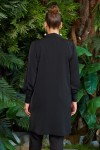 6144 Black Дамска риза тип туника в макси размери