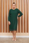 6149 Green Дамска рокля в макси размери