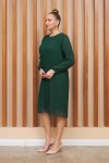 6149 Green Дамска рокля в макси размери