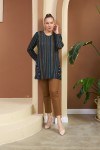 6174 Green Дамска туника в макси размери