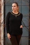 6186 Black Дамска блуза в макси размери
