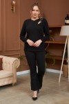 6196 Black Дамска блуза в макси размери