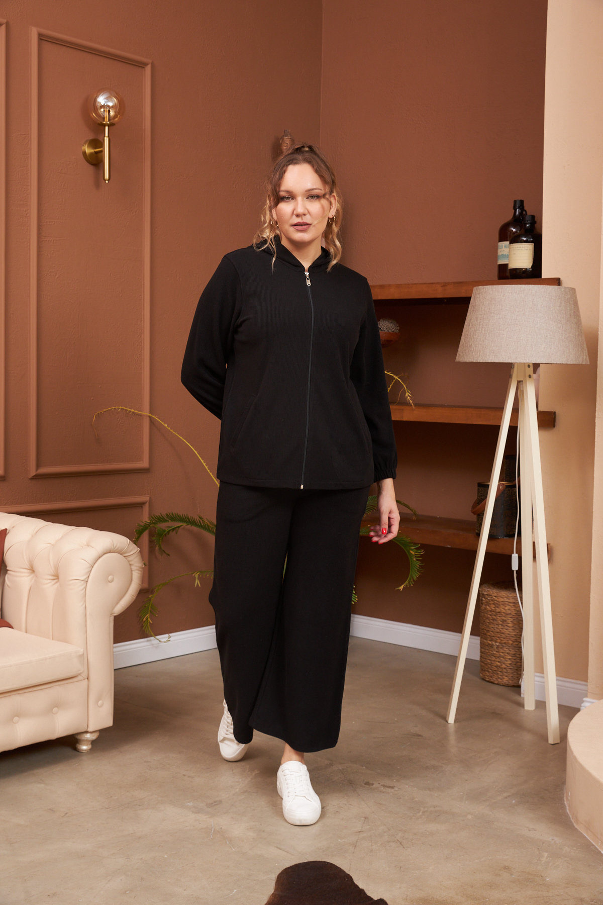 6206 Black Комплект две части в макси размери