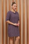 6207 Lila Дамска рокля в макси размери