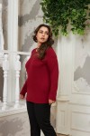6218 Bordo Дамска блуза в макси размери
