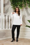 6220 White Дамска блуза в макси размери