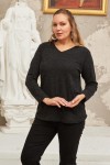 6264 Black Дамска блуза в макси размери