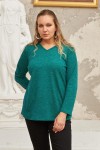 6264 Green Дамска блуза в макси размери
