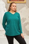 6264 Green Дамска блуза в макси размери