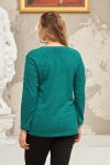 6264 Green Дамска блуза в макси размери