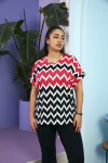 6267 Red Дамска тениска в макси размери