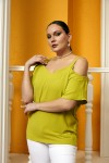 6325 Olive Дамска блуза в макси размери