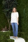 6428 White Дамска блуза в макси размери
