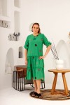6433 Green Дамска рокля в макси размери