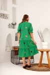 6433 Green Дамска рокля в макси размери