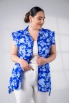 8008 Blue Дамска блуза в макси размери