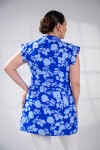 8008 Blue Дамска блуза в макси размери