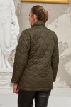 9786 Khaki Дамско яке в макси размери