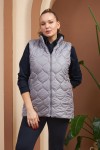 9787 Grey Дамски елек в макси размери