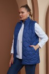 9787 Sax Blue Дамски елек в макси размери