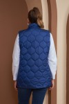 9787 Sax Blue Дамски елек в макси размери