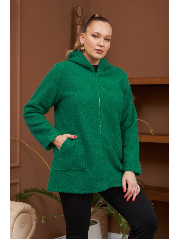 9797 Mint Дамско палто в макси размери