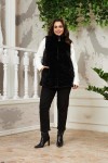 9825 Black Дамски елек в макси размери