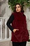 9825 Bordo Дамски елек в макси размери