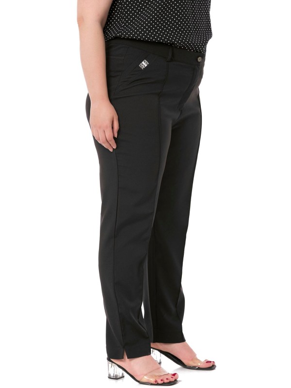 W-5219 Black Дамски панталони в макси размери