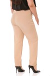 W-5219 Beige Дамски панталони в макси размери