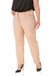 W-5219 Beige Дамски панталони в макси размери