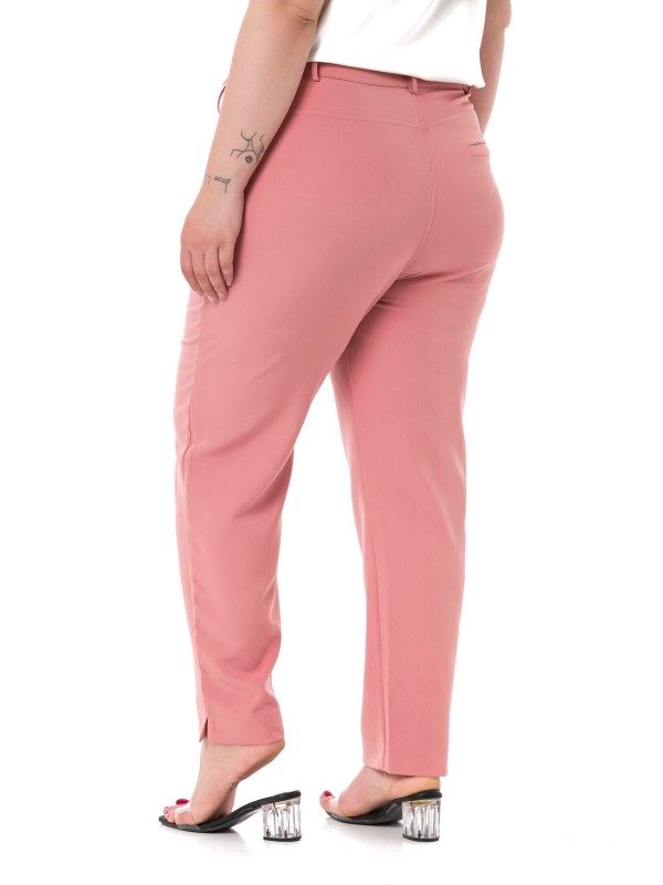 W-5219 Pink Дамски панталони в макси размери