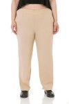W-5228 Beige Дамски панталони в макси размери