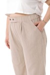 W-5245 Beige Дамски панталони в макси размери