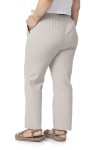W-5249 Beige Дамски панталони в макси размери