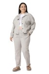 W-5249 Beige Дамски панталони в макси размери