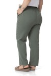 W-5249 Khaki Дамски панталони в макси размери