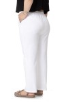 W-5249 White Дамски панталони в макси размери