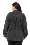 W-5758 Black Дамска блуза в макси размери