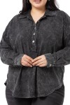 W-5758 Black Дамска блуза в макси размери